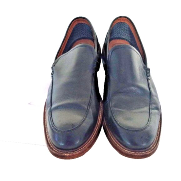 Aston Grey Salkin Men’s Dress Shoes Size 10 Black Leather Slip On EUC main image 5
